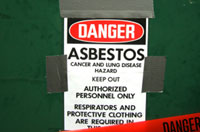 Asbestos fibres can get lodged in the lungs cause numerous diseases and death